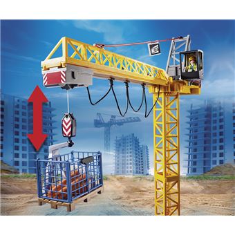 Playmobil City Action 70441 Grue radio-commandée avec mur de construction