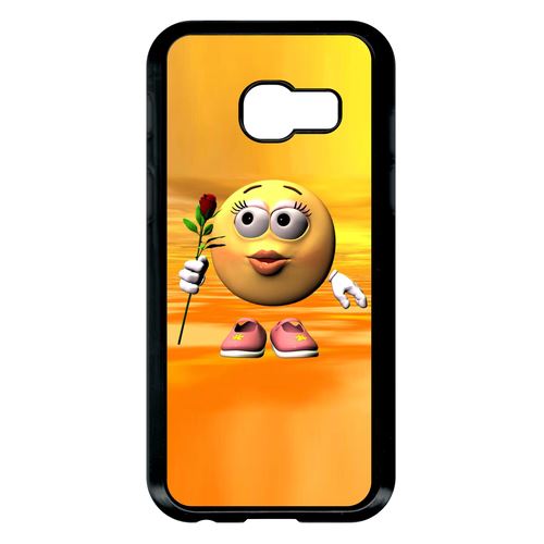 Coque Samsung Galaxy A3 Modele 2017 Smiley Rose