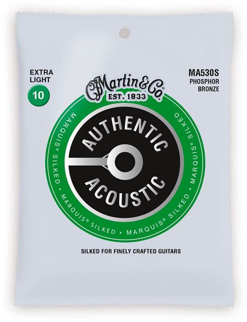 Martin Bronze & Co Ma530s Authentic Silked, Extra Light, 92/8