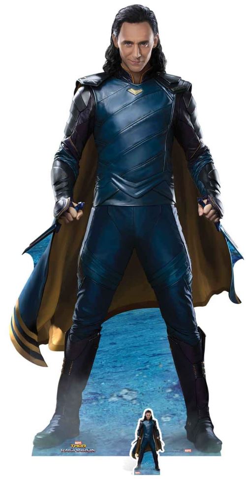 Star découpes Carton Grandeur Nature Officiel Marvel Loki (Tom Hiddelston) Hauteur 187 cm Largeur 96 cm