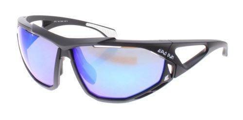 Eassun lunettes de cyclisme Epic frame noir revo lens blue