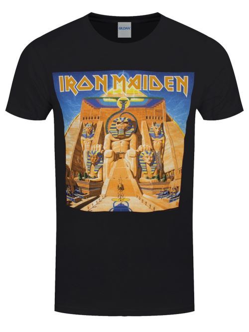 Iron Maiden T-Shirt Power Slave Album Cover Homme Noir - Taille S