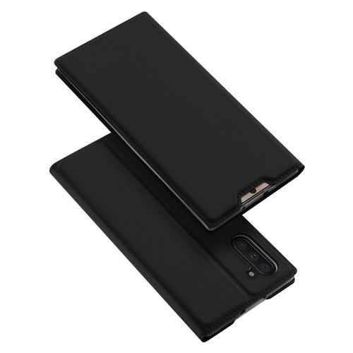 Etui en PU avec fente pour carte noir pour votre Samsung Galaxy Note 10