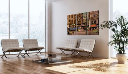 Tableau - Soirée calme à Paris .Taille : 90x60