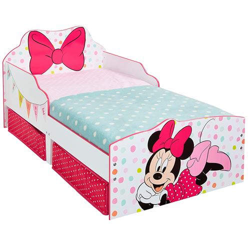Minnie Mouse - Lit pour enfants avec espace de rangement sous le lit