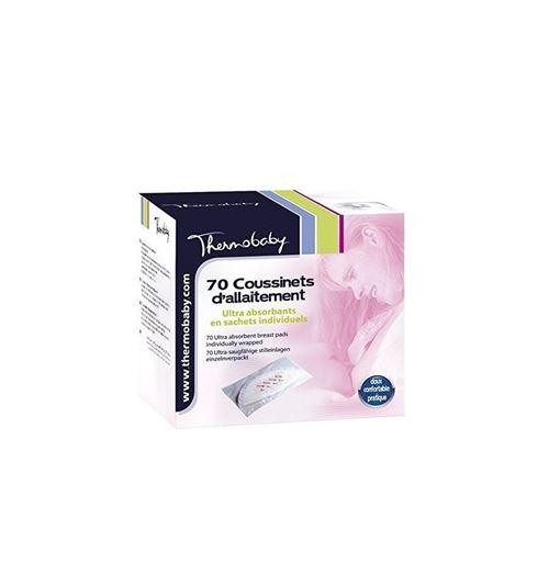 Thermobaby 70 coussinets d'allaitement jetables blanc