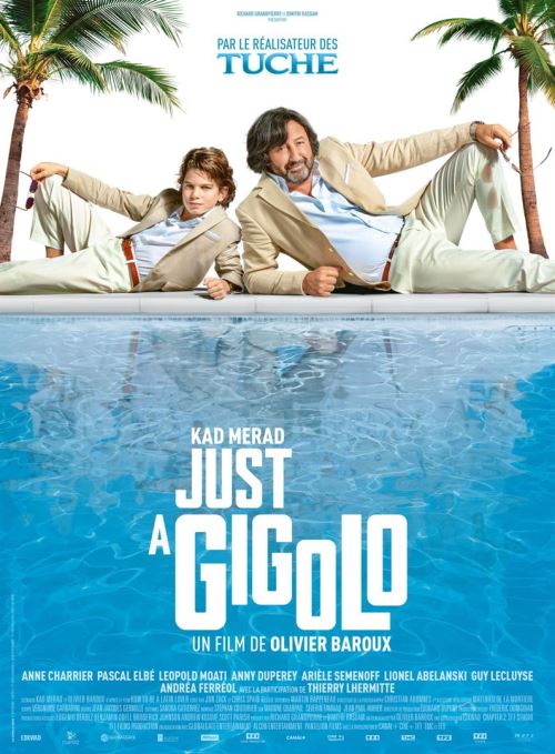 JUST A GIGOLO - 2019 - Kad Merad, Anne Charrier - 40x60cm - AFFICHE CINEMA ORIGINALE /Pliée