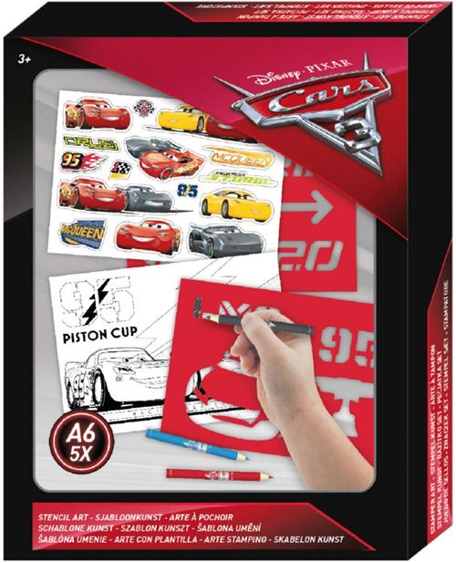 Slammer Disney Cars 3 TRA pochoir