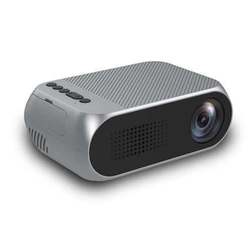 Vidéoprojecteur OHP YG320 Mini HDMI Home Theatre TV Portable Projecteur LED Support 1080P Max 60 pouces Gris