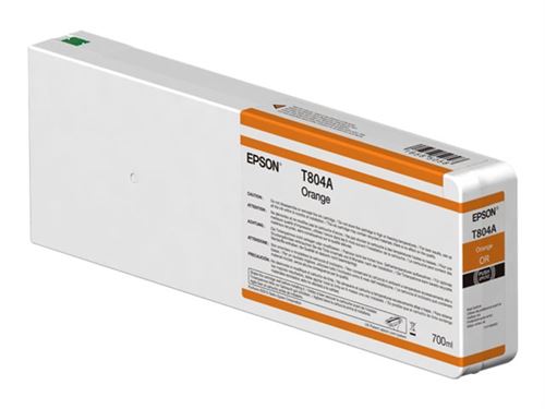 Epson T804A - 700 ml - orange - original - cartouche d'encre - pour SureColor SC-P7000, SC-P7000V, SC-P9000, SC-P9000V