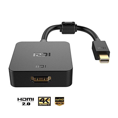 Mini Displayport HDMI Adaptateur, ICZI Convertisseur Plaqué Or 4K Mini DP (Thunderbolt) vers HDMI 2.0 pour écran/Moniteur UltraHD, A