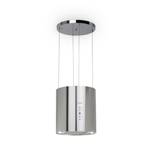 Klarstein Beret - Hotte - Hotte Îlot - Largeur : 35 Cm - Profondeur : 35 Cm - Recyclage - Inox Brossé