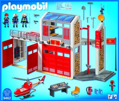 Playmobil City Action Les pompiers 9462 Caserne de pompiers avec