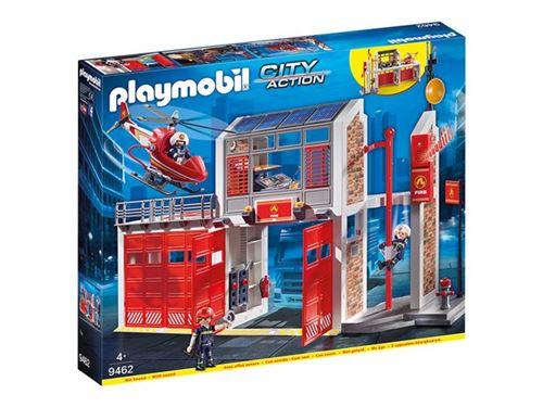 PLAYMOBIL City Action - Camion de pompiers avec échelle, Jouets de  construction Multicolore, 70935