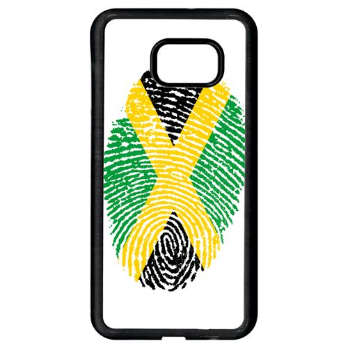 Etui à rabat samsung galaxy s6 edge plus empreinte digitale drapeau jamaica