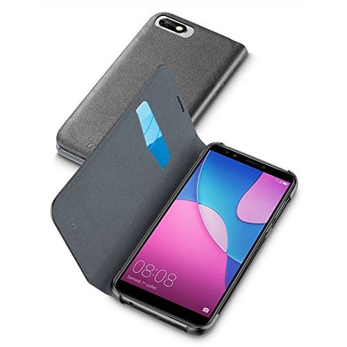 Cellularline Booky618 K étui Bookstyle pour Huawei Y6 (2018) – Noir