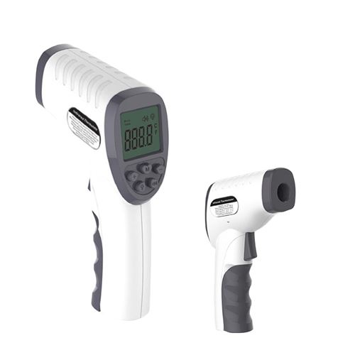 Thermomètre frontal pour bébé adulte temporel du corps infrarouge numérique - blanc