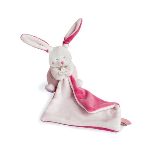 BABYNAT Pantin pm avec doudou lapin 12cm - rose