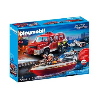 playmobile bateau pompier