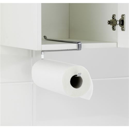 Porte essuie-tout pour buffet de cuisine - 31 x 1 x 11 - Argent