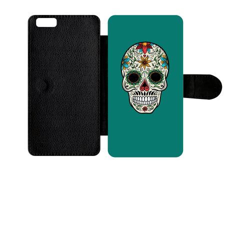 Etui À Rabat Apple Iphone 6s Plus Crane Couleurs Fond Vert