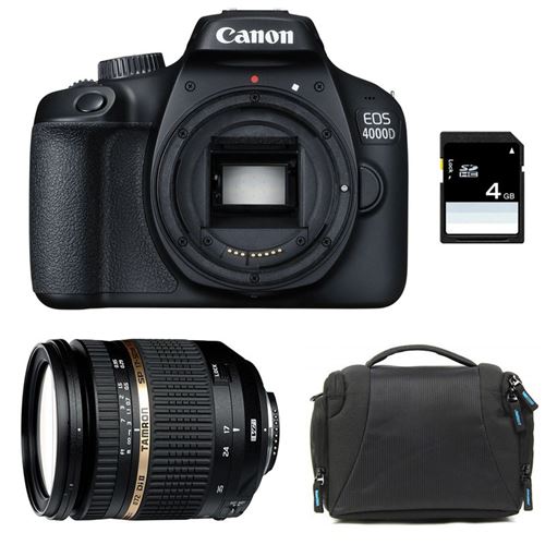 Canon Eos 4000D + Tamron 17-50 Vc + Sac + Sd 4Go