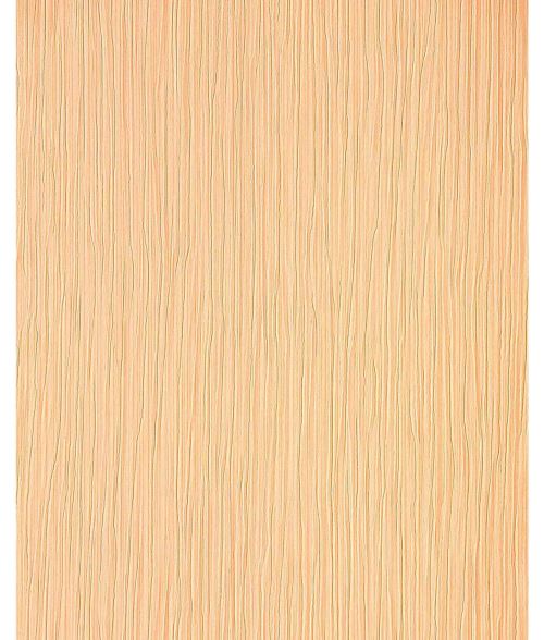 Papier peint gaufré en relief rayé EDEM 715-26 aspect froissé caramel brun clair ombrage d'or rosé