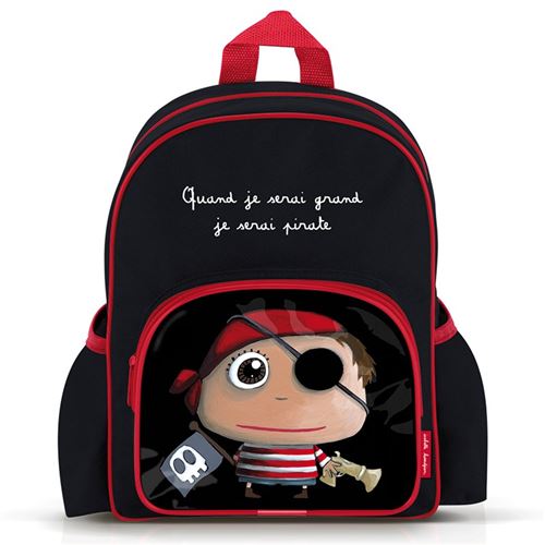 Grand sac à dos + poches – Quand je serai grand je serai Pirate