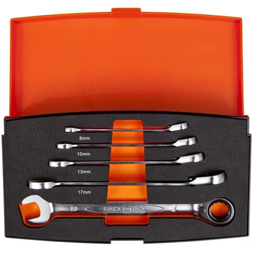 SNA Mettmann Coffret de 5&nbsp;cl&eacute;s mixtes &agrave; cliquet