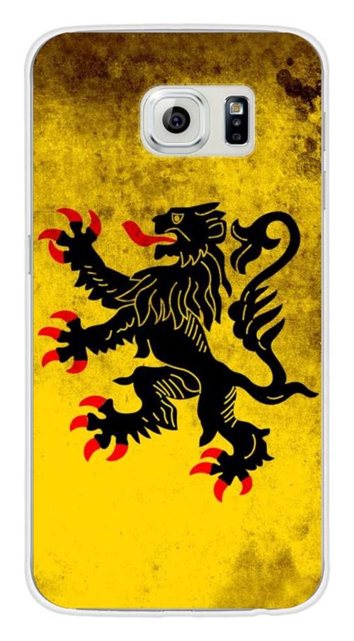 Coque en silicone imprimée compatible Samsung Galaxy S6 Drapeau Nord