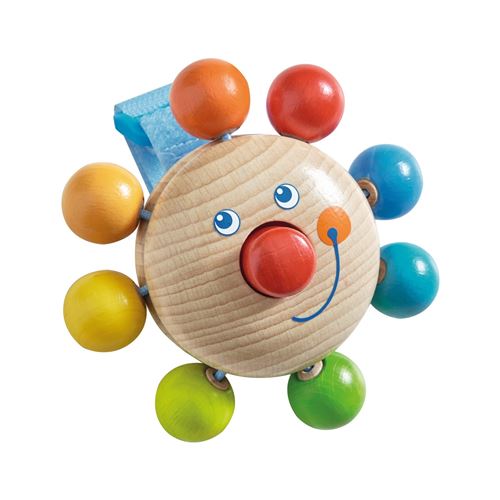 Hochet clown pour poussette Haba