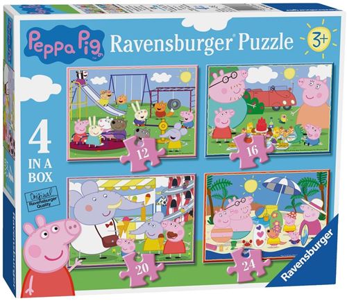 Ravensburger Peppa Pig 4 dans une boîte casse-tête (12, 16, 20, 24pc)