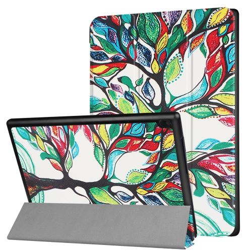 Etui en PU  en trois volets stand arbre de couleur pour votre Lenovo Tab 4 10