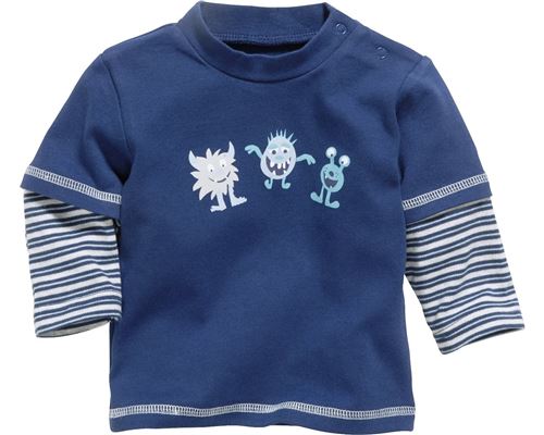 Schnizler T-shirt manches longues Small Monsters boys marine