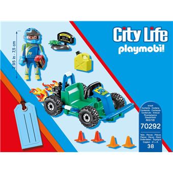 Playmobil Stuntshow 70292 Set cadeau Pilote de kart