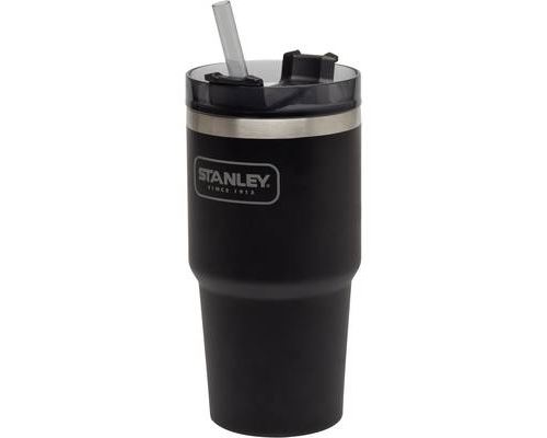 Stanley quencher 591 black gobelet isotherme argent-noir 591 ml 10-02662-002