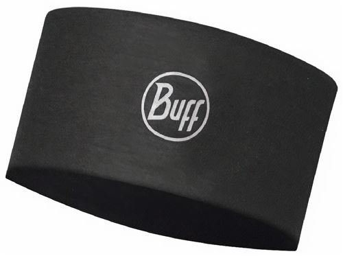 Buff bandeau solide 24,5 x 9,4 cm polyester noir taille unique