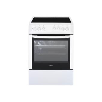 Beko CSE 67101 GW - Cuisinière - pose libre - largeur : 60 cm - profondeur : 60 cm - hauteur : 85 cm - avec système auto-nettoyant - classe A -10% - blanc - 1