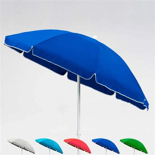 Beachline - Parasol de plage 2 mètre pour mer et jardin Capri, Couleur: Bleu
