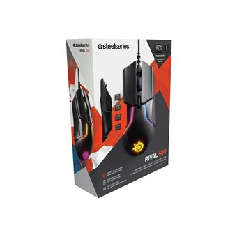 optisch Einkauf 600 Maus Maus kabelgebunden - Rival - - Tasten 7 Schweiz Schwarz Preis Für - Rechtshänder & | ergonomisch - - - - - SteelSeries fnac - USB