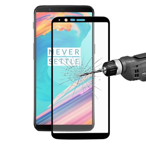 Protecteur écran en verre trempé couverture complète enkay 0.26mm 9h 2.5d âge plein écran pour votre OnePlus 5T