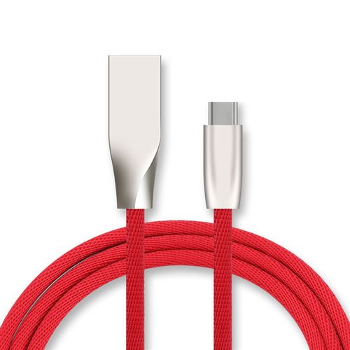Cable Fast Charge Type C pour ONEPLUS 6 Smartphone Android Chargeur 1m USB Connecteur Recharge Rapide (ROUGE)