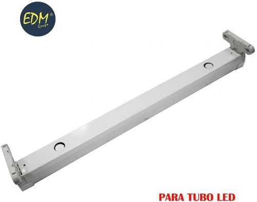 EDM Support pour tube à LED EQ 2 x 36 W 123 cm