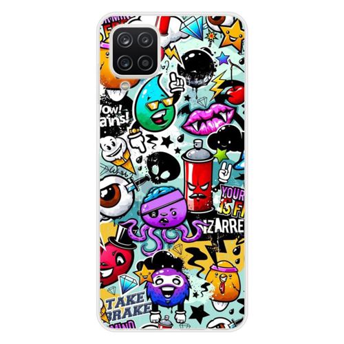 Coque en silicone imprimée compatible Samsung Galaxy M22 Galaxy M32 Graffiti 2
