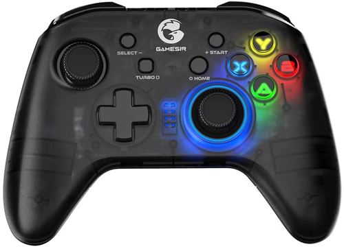 Manette Bluetooth GameSir T4 Pro avec rétroéclairage LED pour Switch