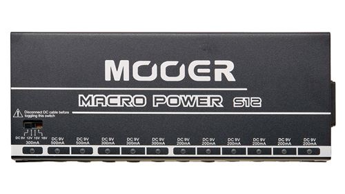 Mooer Macro power S12 - Boitier d'alimentation pour pédales d'effets 9v - 12 sorties