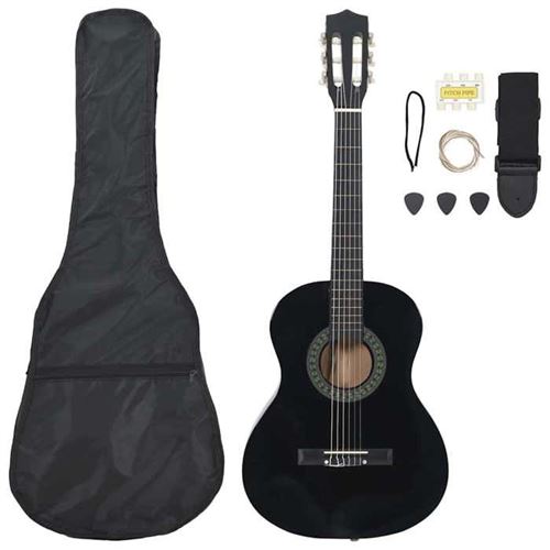 VIDAXL - Guitare Classique - 3/4 - 36 pouces - Noir - Image 2
