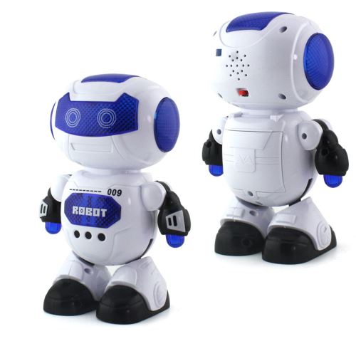 Marcher SGILE Robot Télécommandé Jouet Cadeau pour Enfants Glisser Danser Tirer des Balles Bras Oscillant RC Robot avec LED Clignotant Lumières et Batterie Rechargeable