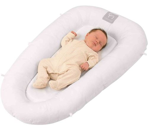Réducteur de lit bébé Clevamama blanc - 0/6 mois