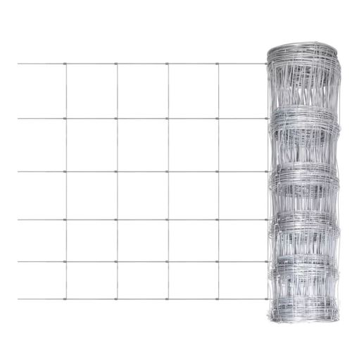 Dealpark Clôture de jardin Grillage galvanisé de fer pour plantes et animaux Longeur: 50m Hauteur: 80 cm
